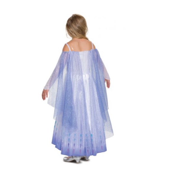 NWT Girls Deluxe Disney Frozen Snow Queen Elsa Costume. Size Small 4/6 - Picture 2 of 6
